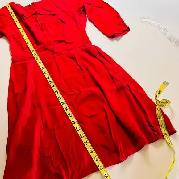 Urban Outfitters Cooperative Red Flare Dress Size 0 Brand New - Picture 8 of 9